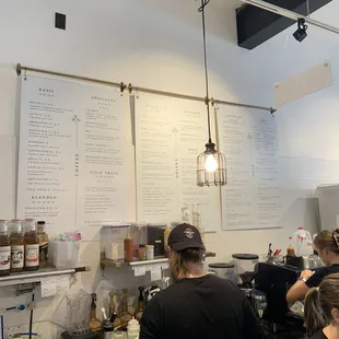 Order station and menu