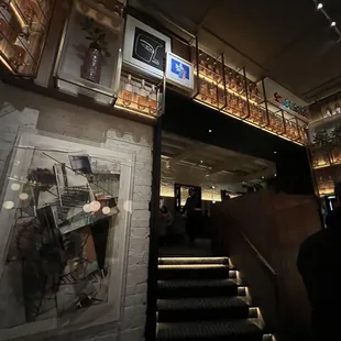 Steps leading to main seating