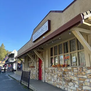 the outside of the building