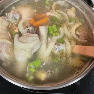 Homemade chicken soup