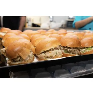 Chicken salad sliders