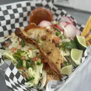 Shrimp taco plate