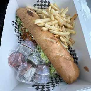 Giant Torta with fries