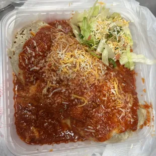Chili Colorado wet n cheese