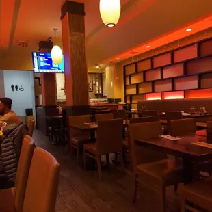 interior, sushi and sashimi