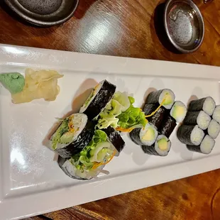 Avocado Roll  Cucumber Roll Vegetable Roll