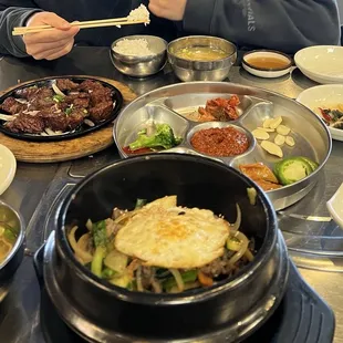 Galbi Dolsot Bibimbap