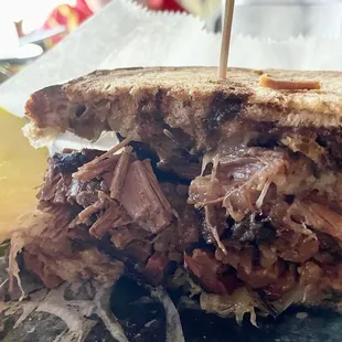 Brisket Ruben sandwich