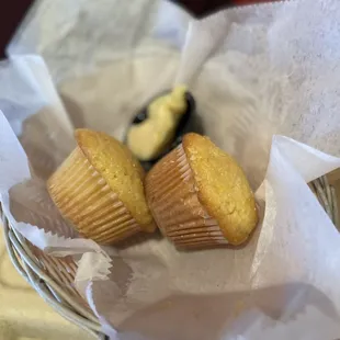 Cornbread with honey  butter