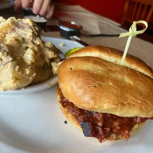 Sloppy Joe and Potato Salad