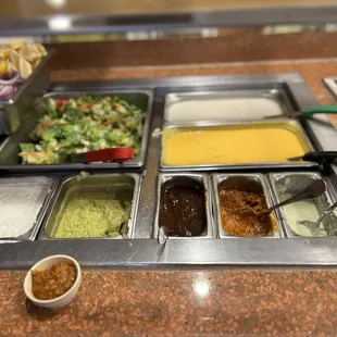 Salad &amp; various sauces