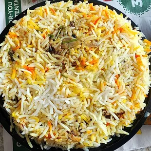 Goat Biriyani. $16.95.