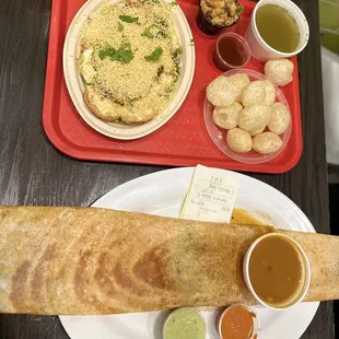 Masala Dosa Pani Puri Dahi Sev Puri