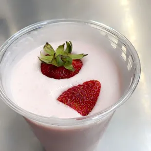 Strawberry lassi