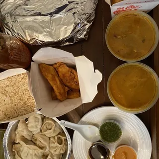 7. 2 Pieces Spinach Samosa