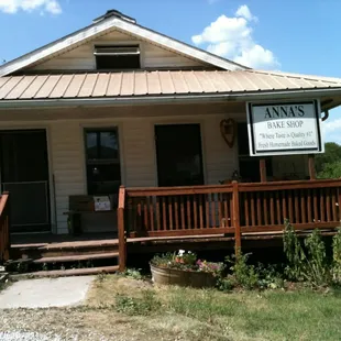 the front of the building
