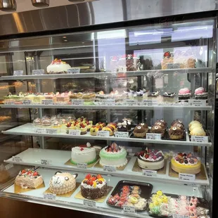 Lot of cake selection