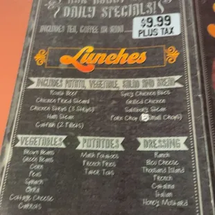 menu, pizza