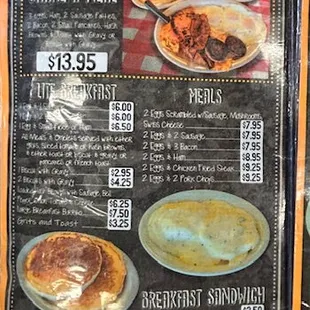 pancakes, menu