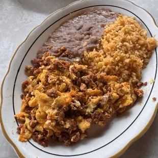 Chorizo &amp; egg platter