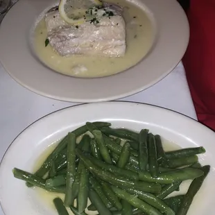 Scrod with a side of green beans. Very good
