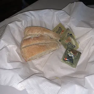 Warm bread. Excellent