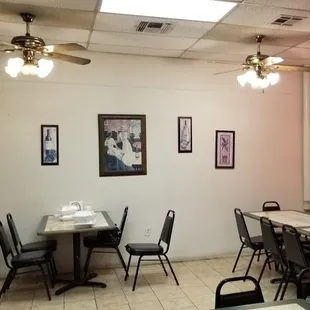 a woman sitting at a table