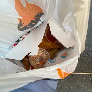 Don&apos;t mind it&apos;s open I&apos;m sneaking fries
