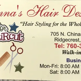 18+ years at (125 w. Ridgecrest Blvd)  New location NOW!!