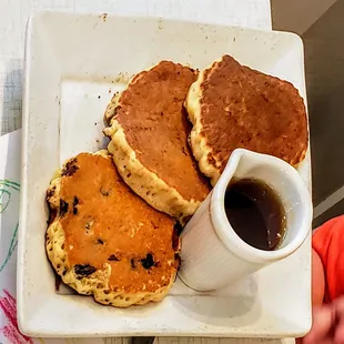 Chocolate Chip Silver Dollar Pancakes at Anna&apos;s Ann Arbor