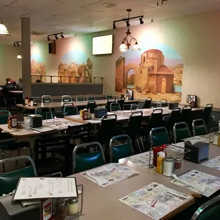 the dining area