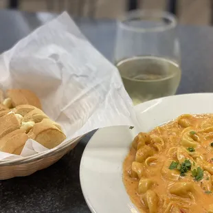 Vodka sauce cheese tortellini - amazing!