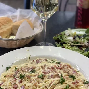 Spaghetti carbonara - better than I had in Rome!