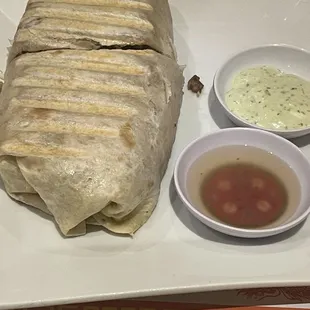 The Shanghai beef burrito probably would've been good as long as the person eating it likes mayonnaise based sauces