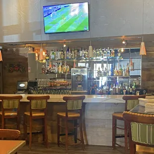 This is their bar area.  It seems nice but no one was there yet at 11am on a Saturday