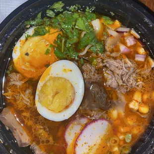 This is from the pop up Tacos para la vida! Birria ramen