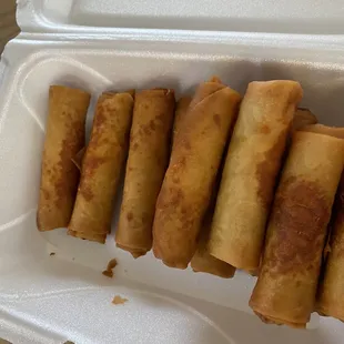 This lumpia's are delicious only seven dollars