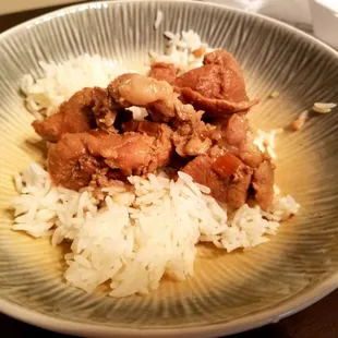 Pork Adobo on rice, this is heaven.