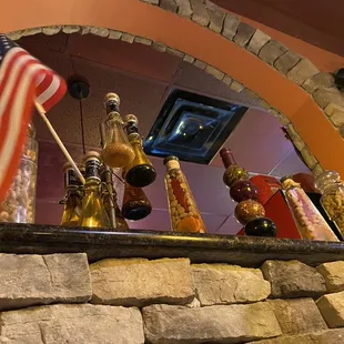 Ambiance above our booth