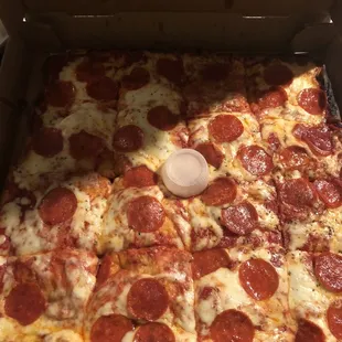 Sicilian Pepperoni Pizza