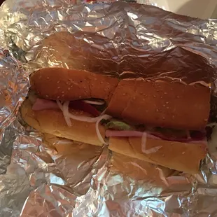 1/2 Regular Sub (take out)