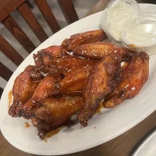 Spicy bbq chicken wings