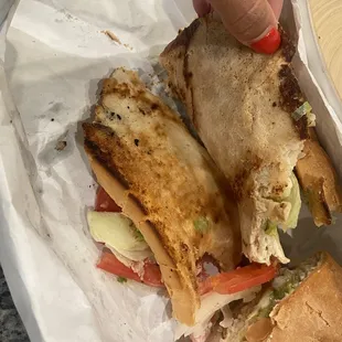 Supposed to be a chicken Philly sub but this was a chicken steakum