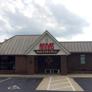 the front of the restaurant