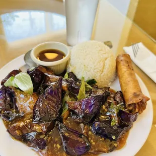 Eggplant Basil is delicious!