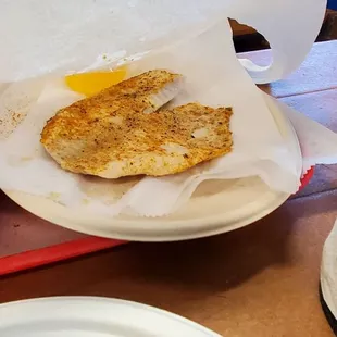 Steamed fish which was seasoned and cooked just right