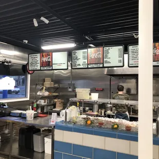 a view of the kitchen