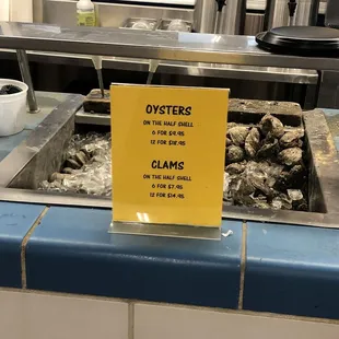 Fresh oyster bar