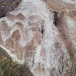 Falls cascading down the rocks.