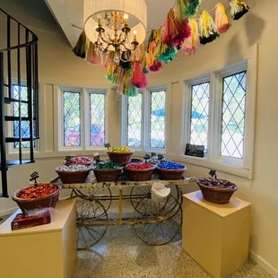 a display of chocolates